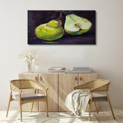 Obraz Canvas Maľovanie ovocie hruška