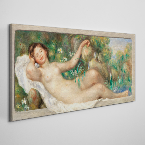 Obraz na plátne Moderné ležiace nahý