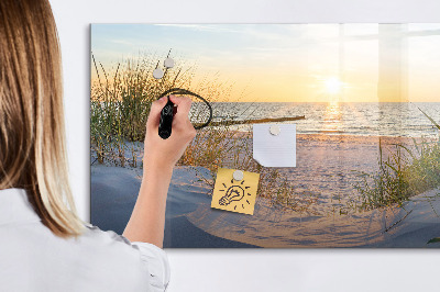 Magnetická tabuľa na kreslenie Západ slnka na pláži