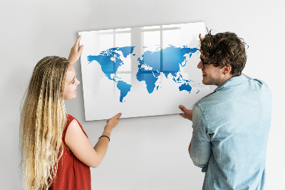 Magnetická tabuľa na kreslenie Mapa sveta