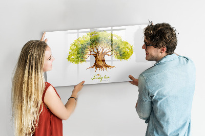 Magnetická tabuľa na kreslenie Rodinný strom