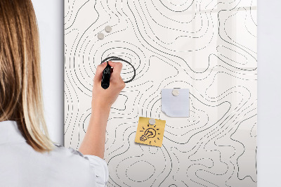 Kresliaca magnetická tabuľa Čiary abstraktné