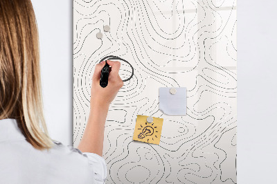Kresliaca magnetická tabuľa Čiary abstraktné