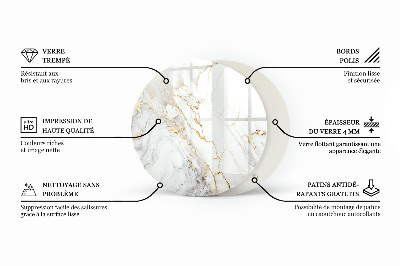 Doska na stôl Elegantná jednoliata čierna