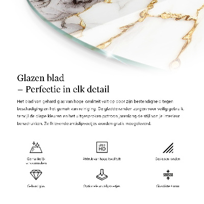 Doska na stôl Elegantná jednoliata čierna