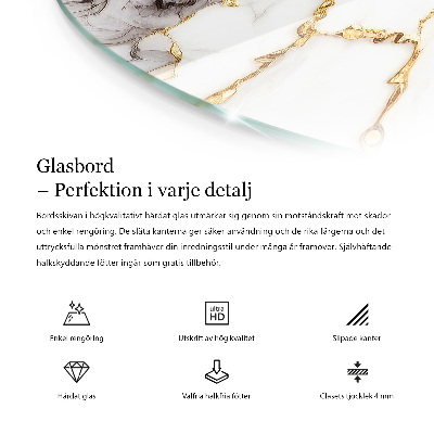 Doska na stôl Elegantná jednoliata čierna