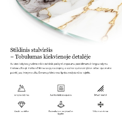 Doska na stôl Štýlový mramorový vzor
