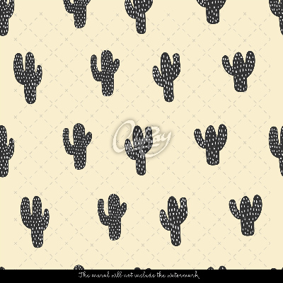 Fototapeta Béžové minimalistické kaktusy