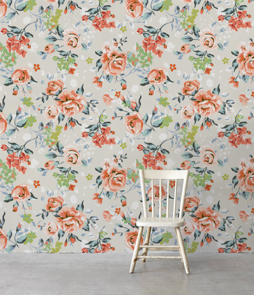 Fototapeta Akvarelové vintage kvety