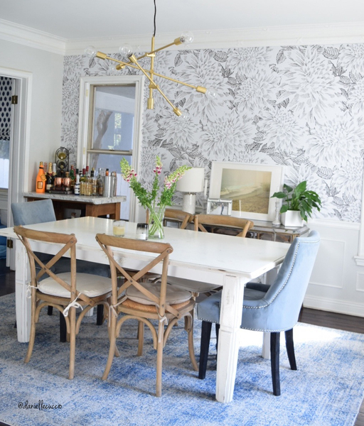 Fototapeta Grafitové georgíny