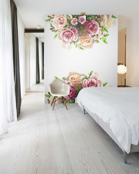 Fototapeta Ružové kytice