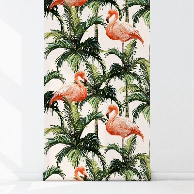 Fototapeta Flamingos skryté v listoch