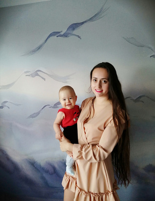 Fototapeta Let labutí v rannom svetle