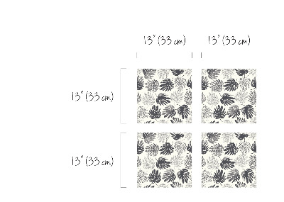 Nálepky Ikea Kallax Šedé monštier listy