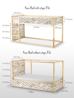 Nálepky Ikea Kura Bed Moderné vzorka cod