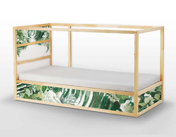 Nálepky Ikea Kura Bed Tropická zelená
