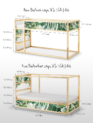 Nálepky Ikea Kura Bed Tropická zelená