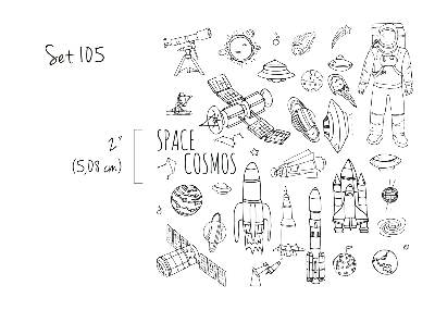 Samolepky na stenu Kosmos