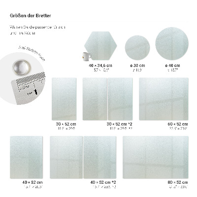 Doska na krájanie heksagonálna Priehľadný