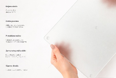 Sklenená doska na krájanie dvojdielna priehľadný