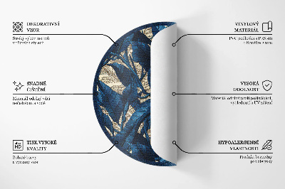 Okrúhly vinylový koberec Geometrická abstrakcia trojuholníkov