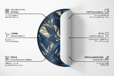 Okrúhly vinylový koberec Geometrická abstrakcia trojuholníkov