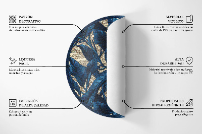 Okrúhly vinylový koberec Geometrická abstrakcia trojuholníkov