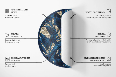 Okrúhly vinylový koberec Geometrická abstrakcia trojuholníkov