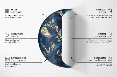 Okrúhly vinylový koberec Geometrická abstrakcia trojuholníkov