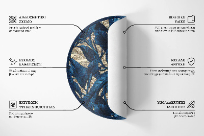 Okrúhly vinylový koberec Geometrická abstrakcia trojuholníkov