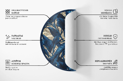 Okrúhly vinylový koberec Geometrická abstrakcia trojuholníkov