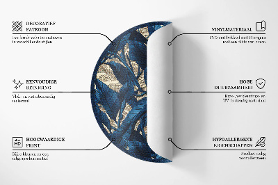 Okrúhly vinylový koberec Geometrická abstrakcia trojuholníkov