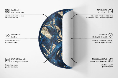 Okrúhly vinylový koberec Geometrická abstrakcia trojuholníkov
