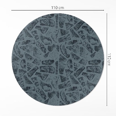 Okrúhly vinylový koberec Kamenný chodník elegantný vzor