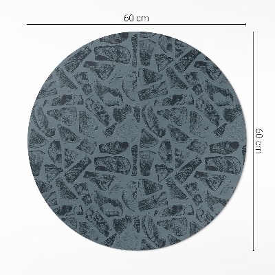 Okrúhly vinylový koberec Kamenný chodník elegantný vzor