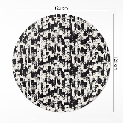 Okrúhly vinylový koberec Monochromatická abstrakcia fľakov farby