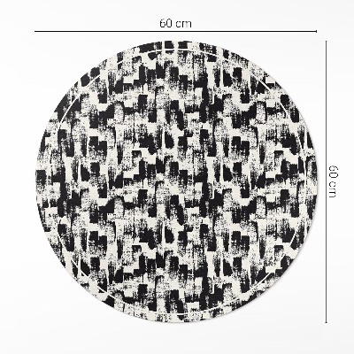 Okrúhly vinylový koberec Monochromatická abstrakcia fľakov farby