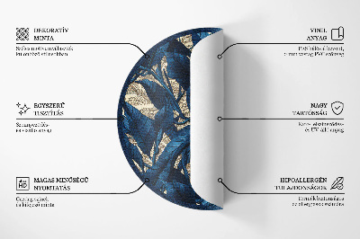 Okrúhly vinylový koberec Dlaždice hexagóny imitácia plyšu
