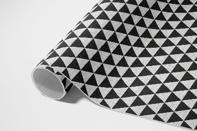 Vinylový koberec Geometrický vzor trojuholníky imitácia látky