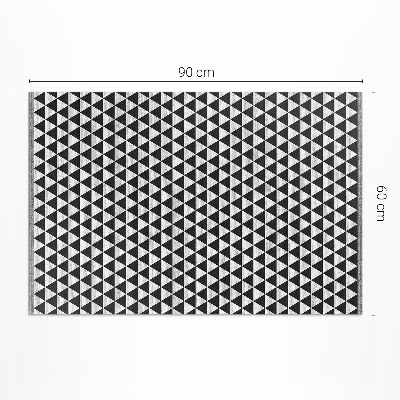 Vinylový koberec Geometrický vzor trojuholníky imitácia látky