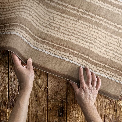 Vinylový koberec Hnedá látka štýl boho vintage