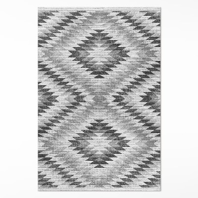 Vinylový koberec Sivý geometrický vzor imitácia látky