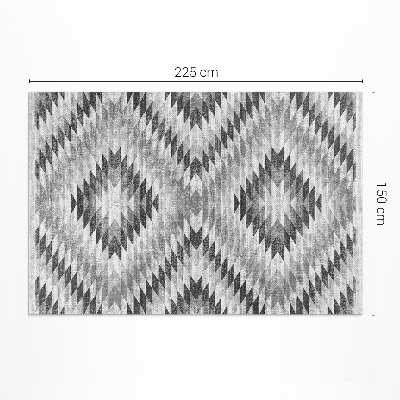 Vinylový koberec Sivý geometrický vzor imitácia látky