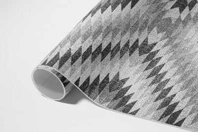 Vinylový koberec Sivý geometrický vzor imitácia látky