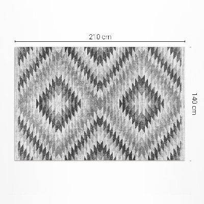 Vinylový koberec Sivý geometrický vzor imitácia látky
