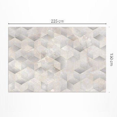 Vinylový koberec Kocky 3D moderný geometrický vzor
