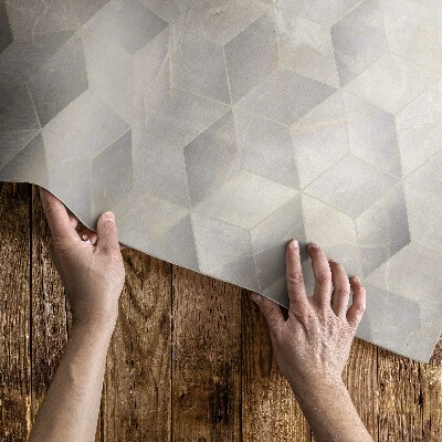 Vinylový koberec Kocky 3D moderný geometrický vzor