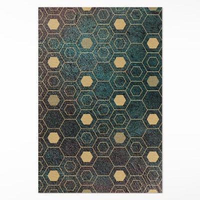 Vinylový koberec Hexagonálny vzor moderný dizajn