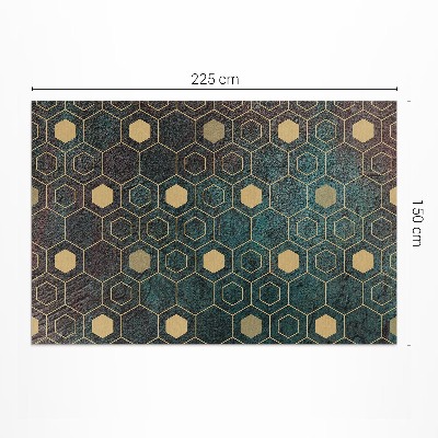 Vinylový koberec Hexagonálny vzor moderný dizajn