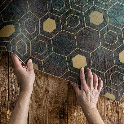Vinylový koberec Hexagonálny vzor moderný dizajn